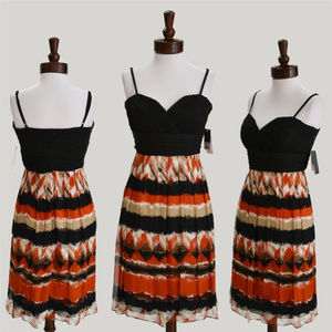 NWT Donna Ricco Dress Sz 10 Medium Silk Chiffon